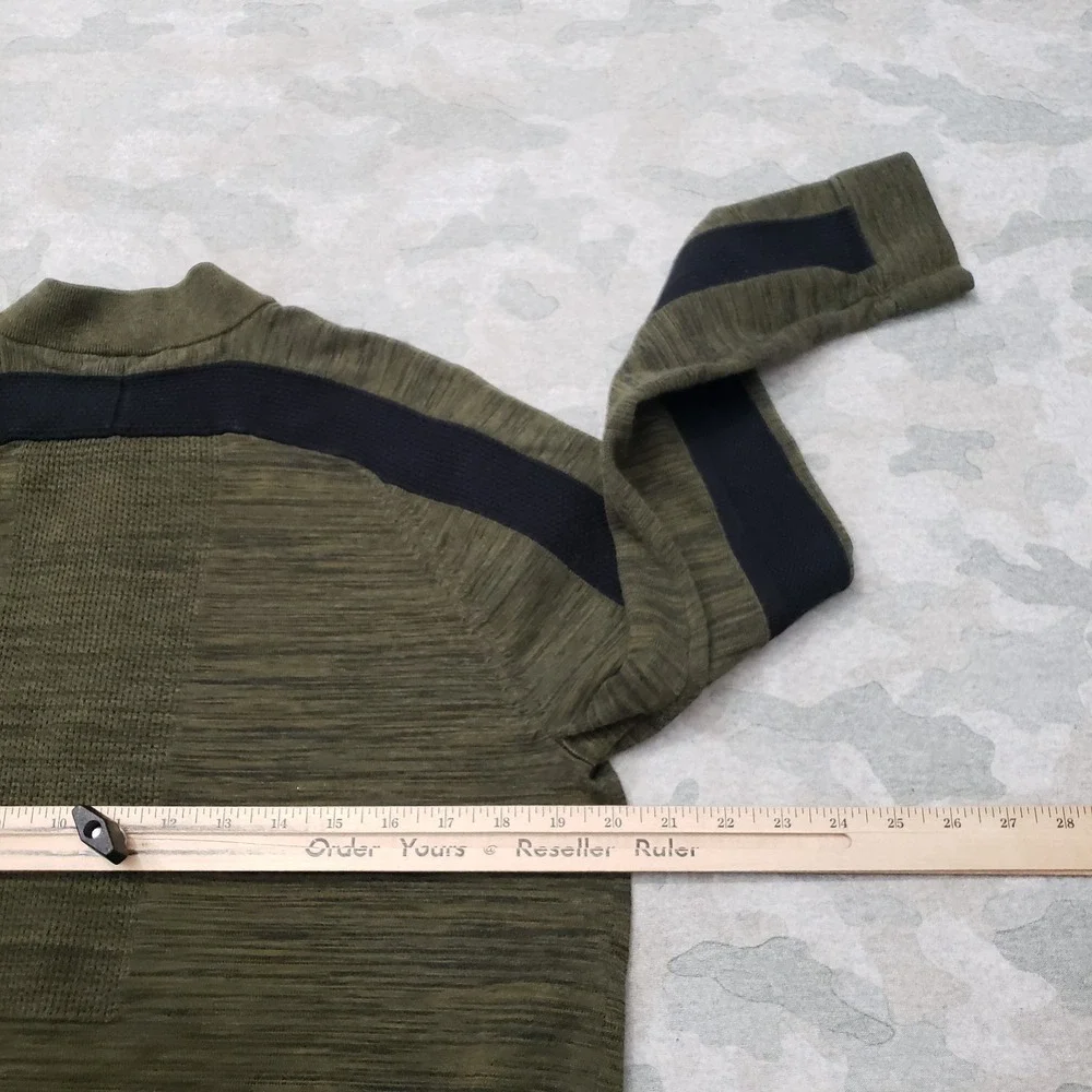 Nike Jacket Womens Medium Green Full‎ Zip Pockets Long Sleeve Sportswear